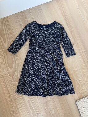 Old Navy Navy Floral Knee-Length Dress
